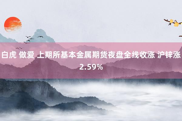 白虎 做爱 上期所基本金属期货夜盘全线收涨 沪锌涨2.59%