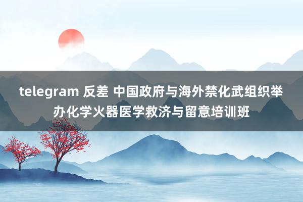 telegram 反差 中国政府与海外禁化武组织举办化学火器医学救济与留意培训班