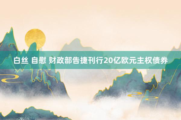 白丝 自慰 财政部告捷刊行20亿欧元主权债券