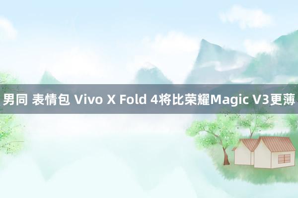 男同 表情包 Vivo X Fold 4将比荣耀Magic V3更薄