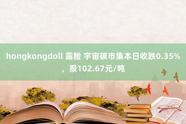 hongkongdoll 露脸 宇宙碳市集本日收跌0.35%，报102.67元/吨