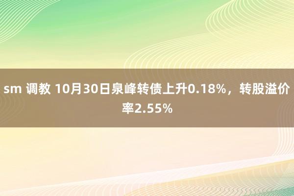 sm 调教 10月30日泉峰转债上升0.18%，转股溢价率2.55%