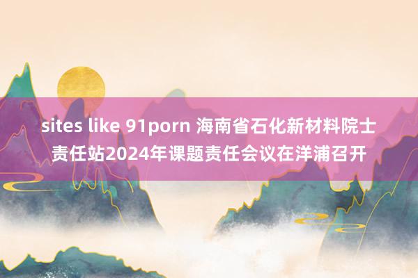 sites like 91porn 海南省石化新材料院士责任站2024年课题责任会议在洋浦召开