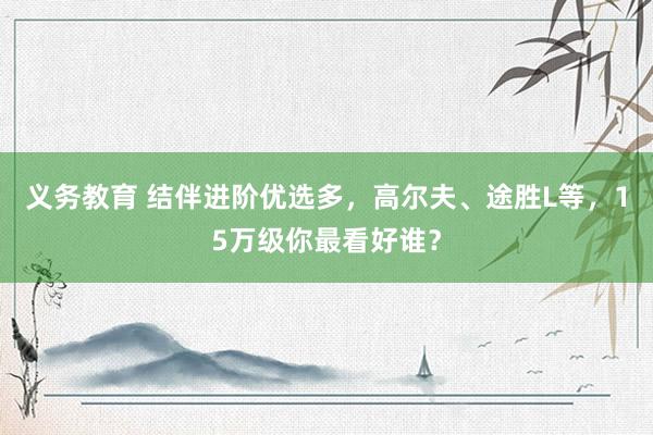 义务教育 结伴进阶优选多，高尔夫、途胜L等，15万级你最看好谁？