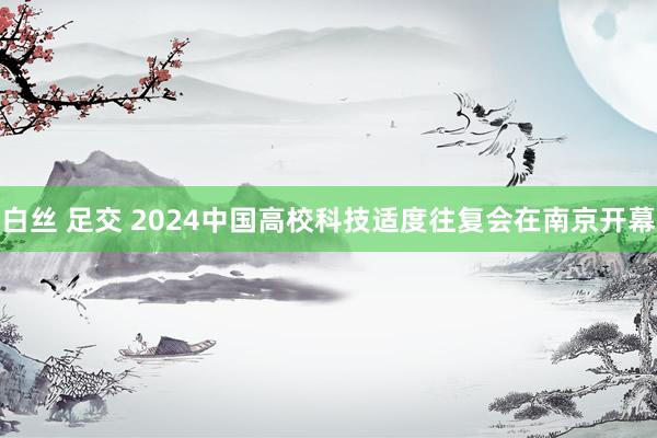 白丝 足交 2024中国高校科技适度往复会在南京开幕