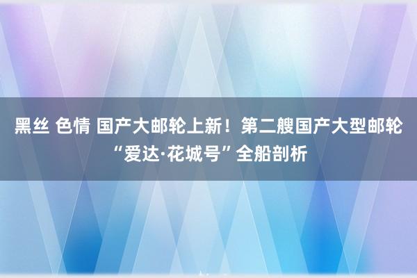 黑丝 色情 国产大邮轮上新！第二艘国产大型邮轮“爱达·花城号”全船剖析